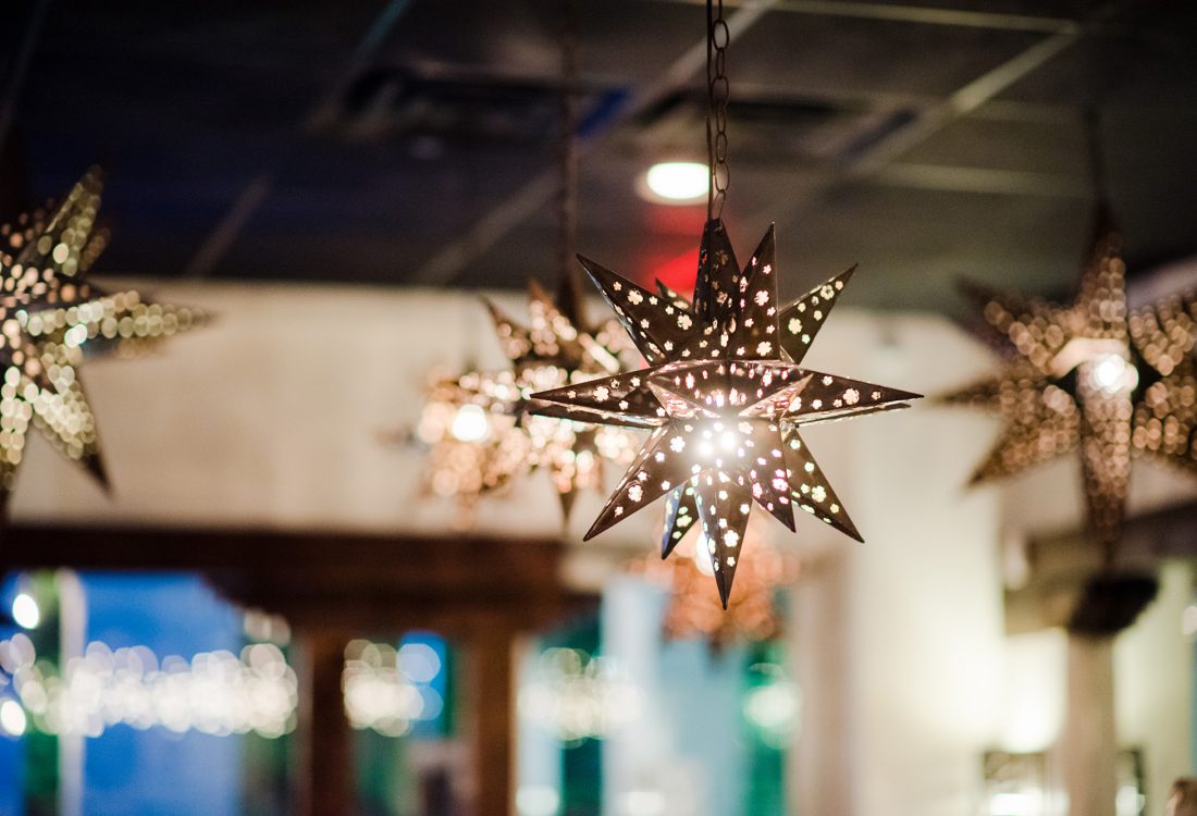 Custom Made Hanging Star Light Pendants | K38 Baja Grill